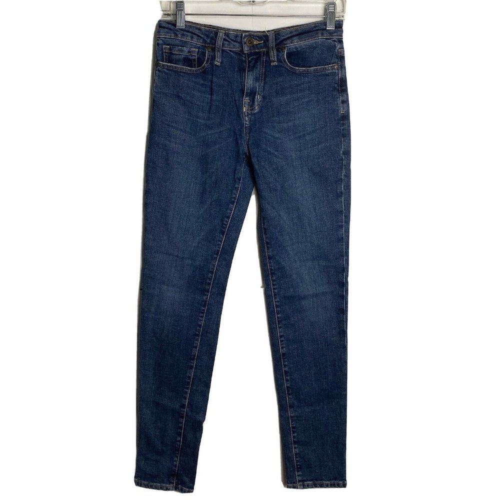 Outland Denim Women Jeans Lucy 30" US 25 UK 7 28x31 Relaxed Skinny Blue Stretch